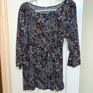 Kohl’s a:glow maternity floral side tie blouse